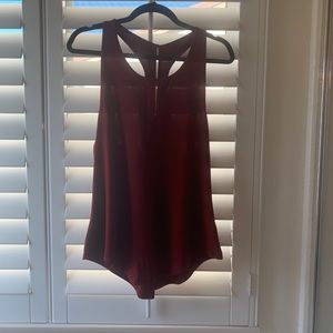 ZYIA maroon Effortless Tank in xxl